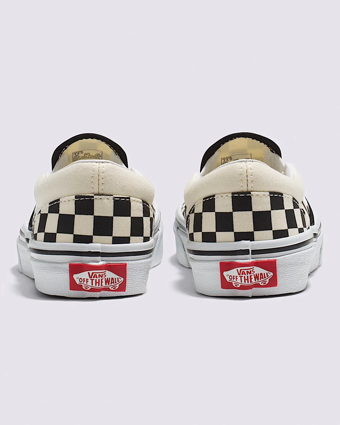 Kids Classic Slip-On Shoes - Checkerboard Black/White - Image 4