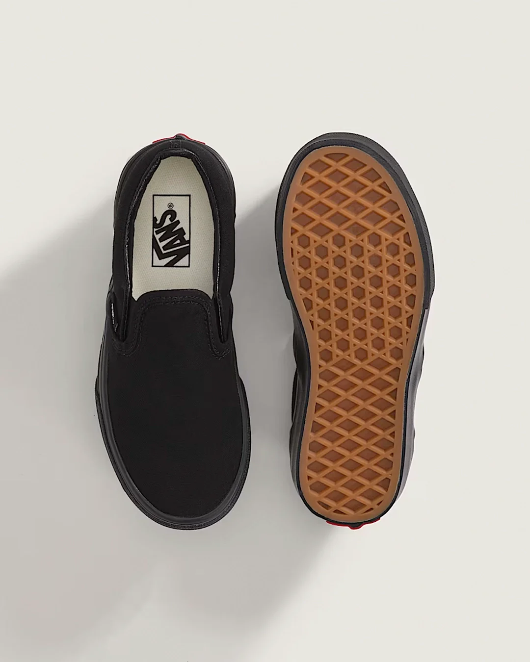 Kids Classic Slip-On Shoes - Black/Black - Image 3