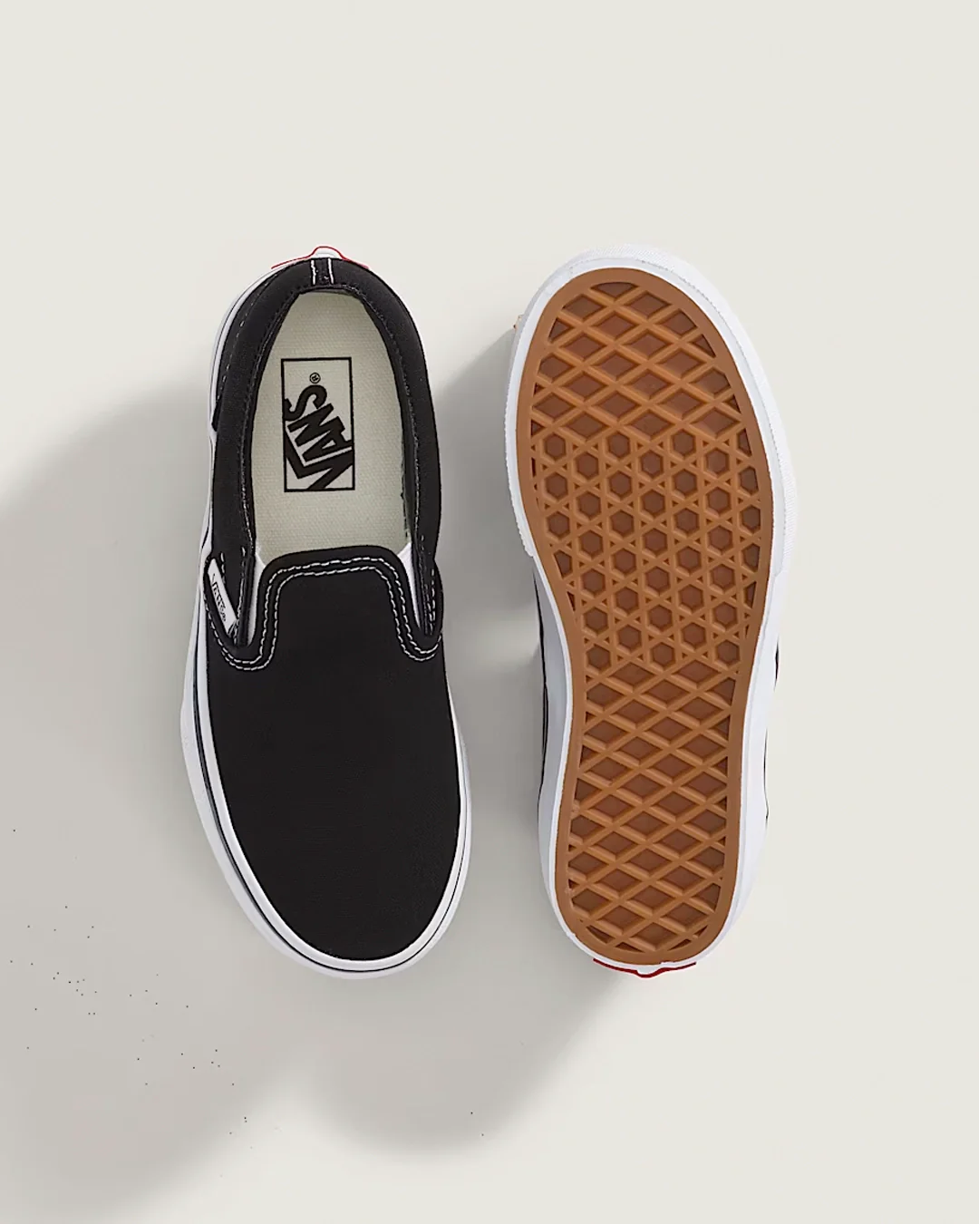 Kids Classic Slip-On Shoes - Black/True White - Image 3