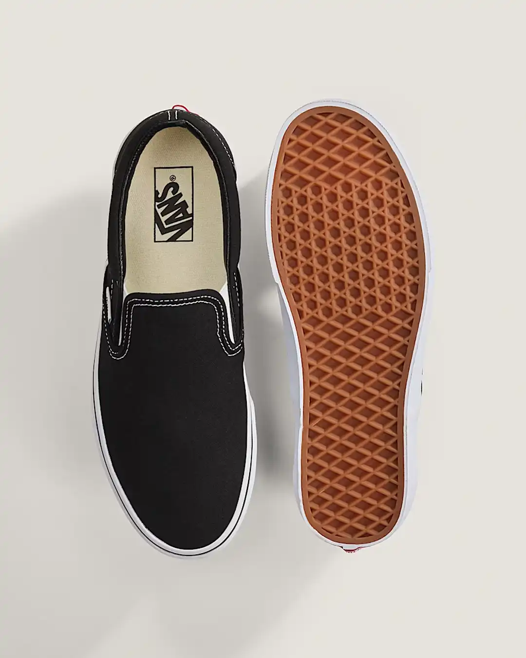 Classic Slip-On Shoes - Black - Image 3