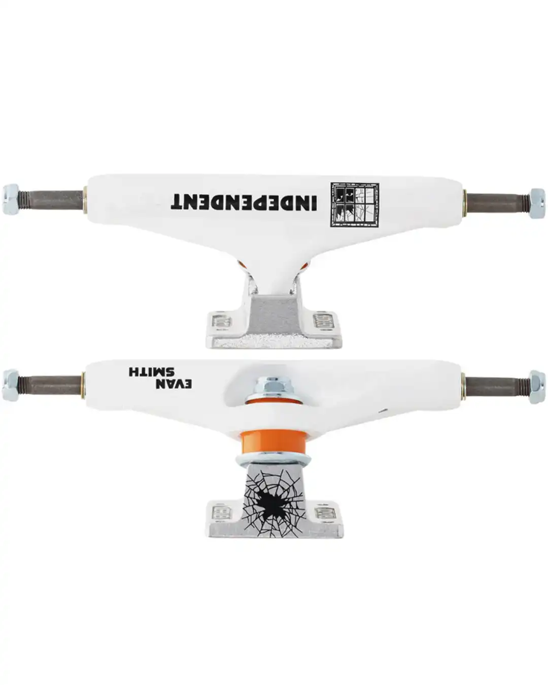 Stage11 Pro Evan Smith Skateboard Trucks - White/Silver - Image 4